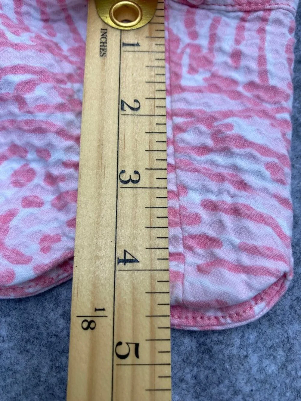Lilly Pulitzer Shorts 4 1/2" Buttercup Cotton Scalloped Hem Pink White Midrise 6 - Picture 9 of 10